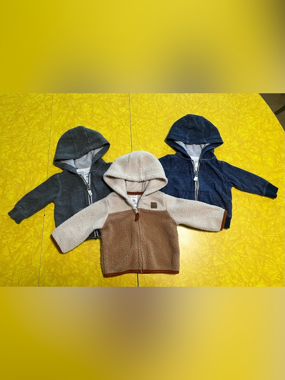 Carter’s size 3 Months Hoodie Bundle - Picture 2 of 15